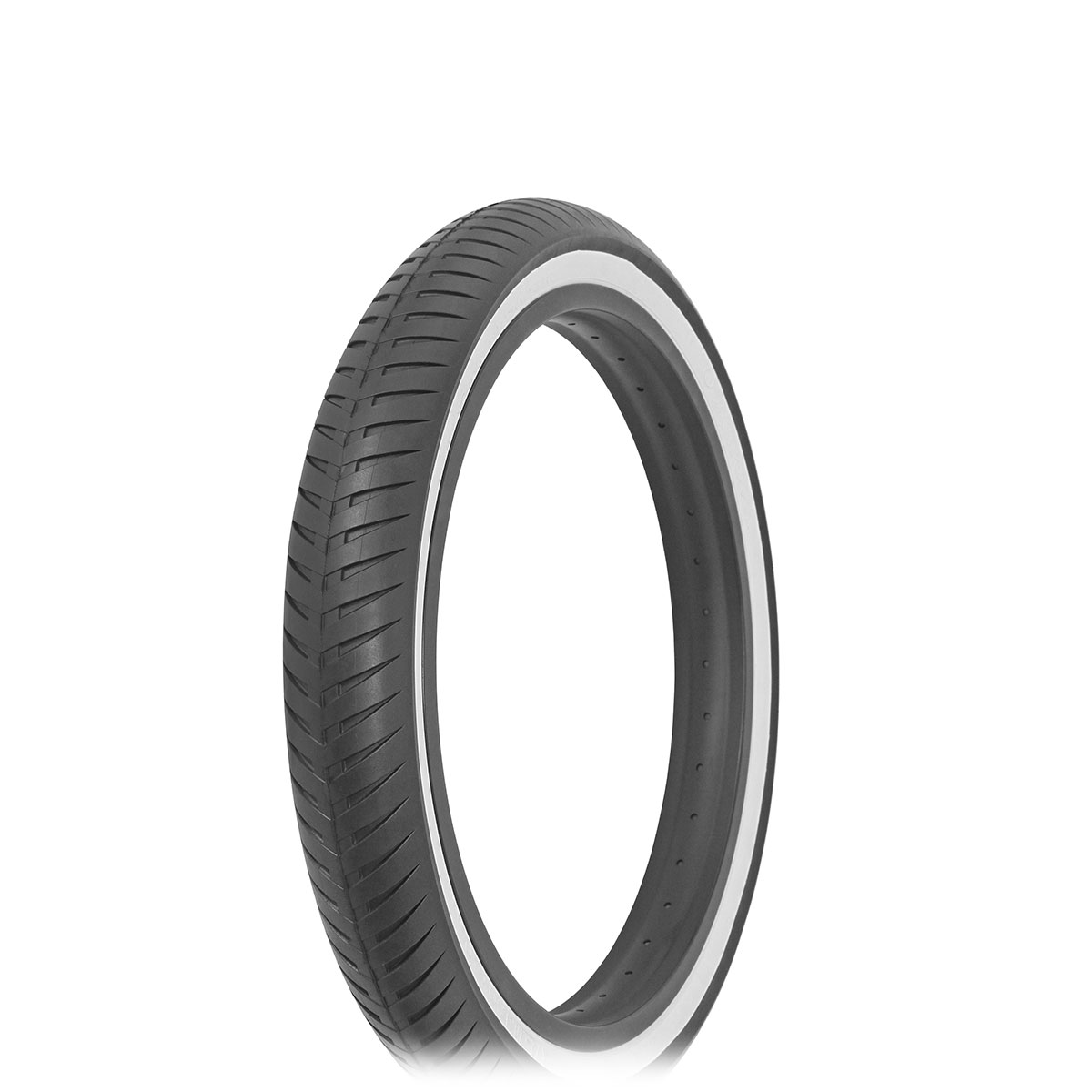 Tire 20 x 3.00 Black/White Side Wall  IA-2065.
